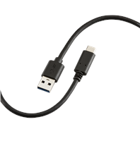 KnightsBridge 1.5m 60W USB-A to USB-C Cable - Black