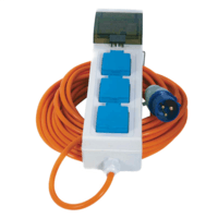 Crusader Mains Supply Unit with 3 Sockets 15m Cable