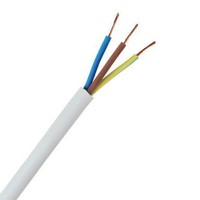 Zexum 1.5mm 3 Core White Cable Flexible 3183Y