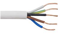 Zexum 1mm 5 Core White Cable Flexible 3185Y