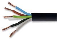 Zexum 2.5mm 5 Core Black Cable Flexible 3185Y
