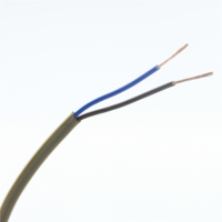 Zexum 0.5mm 2 Core PVC Flex Cable Gold Flat 2192Y