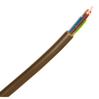 Zexum 0.5mm 3 Core PVC Flex Cable Gold Round 2183Y