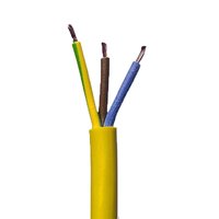 Zexum 1.5mm 3 Core Arctic Grade Flex Cable Yellow Round 3183AG
