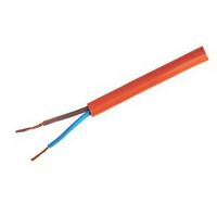 Zexum 1mm 2 Core Hi-Vis Flex Cable Orange Round 3182Y