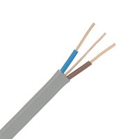 Zexum Grey 1mm 14A Brown Blue Twin & Earth (T&E) 6242Y Flat PVC Harmonised Lighting Power Cable