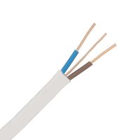 Zexum White 1.5mm 18A Twin & Earth (T&E) Flat LSZH PVC Lighting Power Cable