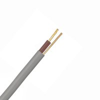 Zexum Grey 1mm 14A Brown Single Core & Earth 6241Y Flat PVC/PVC Harmonised Lighting Power Cable
