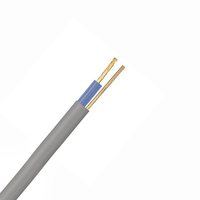 Zexum Grey 1mm 14A Blue Single Core & Earth 6241Y Flat PVC/PVC Harmonised Lighting Power Cable