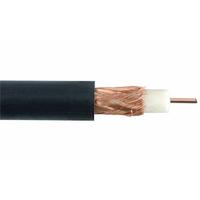 Zexum Black Single 0.65mm Copper RG59 CCTV Coax Cable With Solid PE & CCA Braid