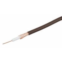 Labgear Brown Single 1mm CCS C55 Digital TV Coax Aerial Cable With Foam Filled PE & Copper Braid