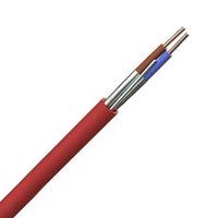 Zexum Red 2.5mm 24A 2 Core & Earth Brown Blue Fire Resistant Rated BASEC Approved Power Cable