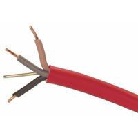Zexum Red 1.5mm 16A 3 Core & Earth Brown Black Grey Fire Resistant Rated BASEC Approved Power Cable